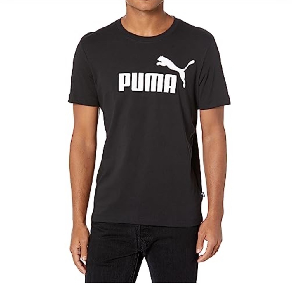 PUMA Men's Essentials Logo Tee, Black, size 2XL. NWT